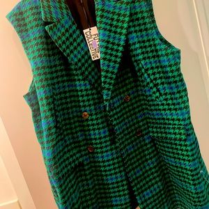 3X Target Future Collective by Kahlana Barfield Brown Long Sleeveless Coat Vest